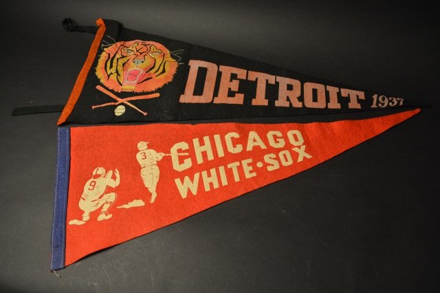 Detroit & Chicago White Sox Baseball Pennants (1 of 4)