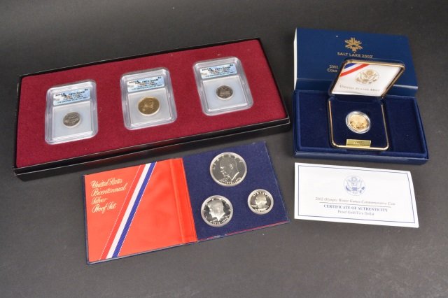 Five Dollar Proof Gold Coin & Other Coins (1 of 9)