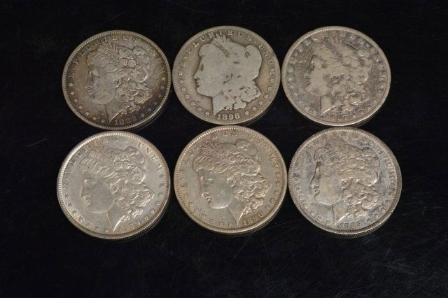 (6) Morgan Silver Dollars (1 of 4)