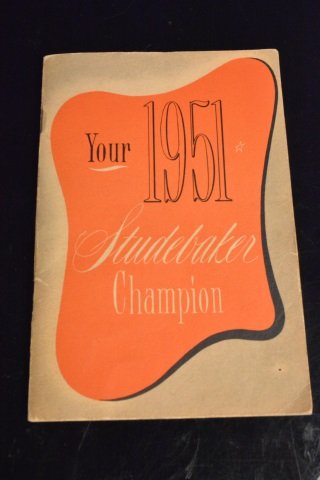 1951 Studebaker Champion Operating Booklet (1 of 5)