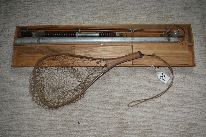 Sakura Brands Split Bamboo Fishing Rod & Trout Net (1 of 5)