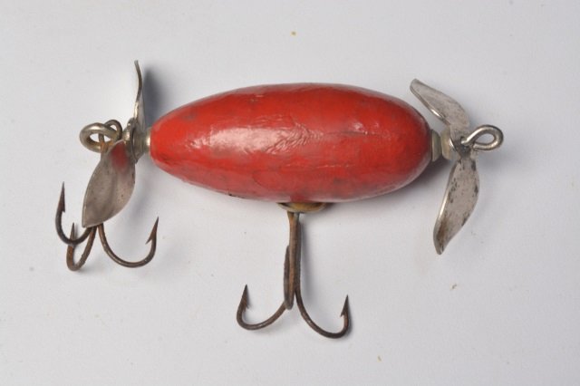 Wood Lure W/ Belly Weight & Twin Spinner (1 of 4)