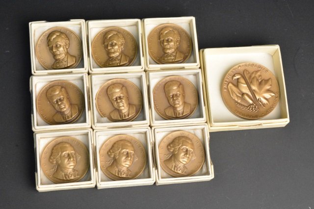 (9) Medallic Art Co. Presidential Art Medals (1 of 10)