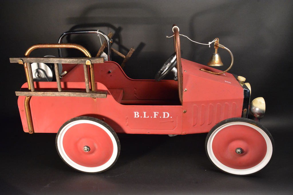 pedal fire truck with hose
