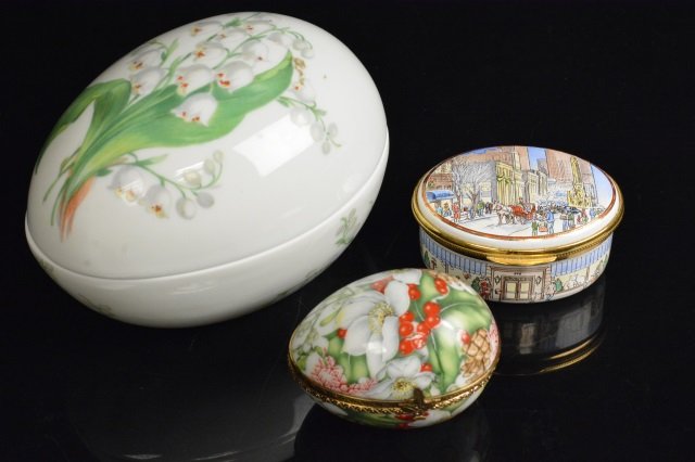 Limoges France & Mary M. Laughlin Porcelain Eggs (1 of 7)