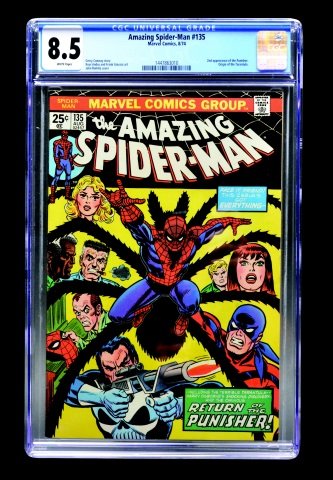 Amazing Spider-Man #135 (MC, 1974) CGC 8.5 (1 of 3)
