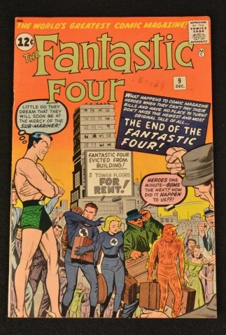 Fantastic Four No. 9 Marvel Comics Silver Age (1 of 2)