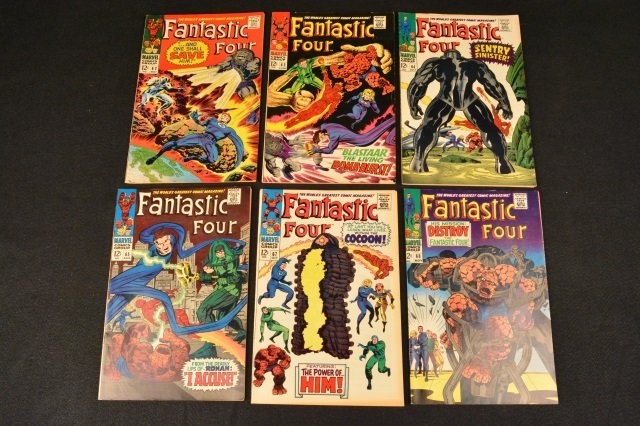 (6) Fantastic Four Marvel Comics 1st Appearances (1 of 5)
