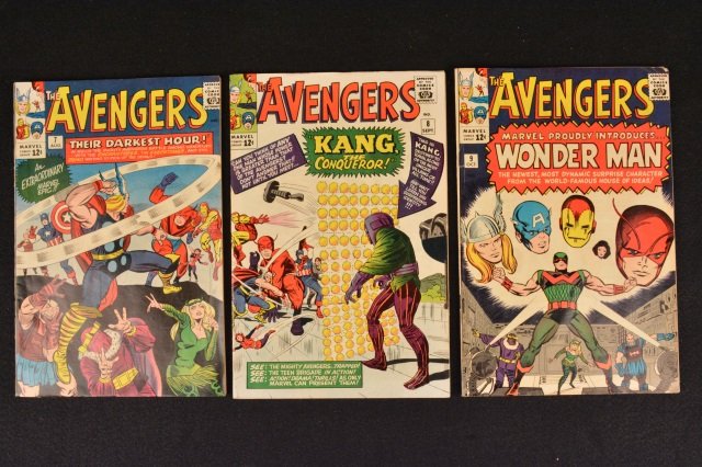 (3) Avengers Marvel Comics Silver Age No. 7, 8, 9 (1 of 2)