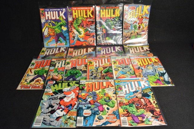 (17) Incredible Hulk Marvel Comic Books (1 of 7)