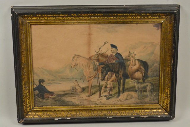 Man & Boy Game Hunting W/ Horses & Dogs (1 of 4)