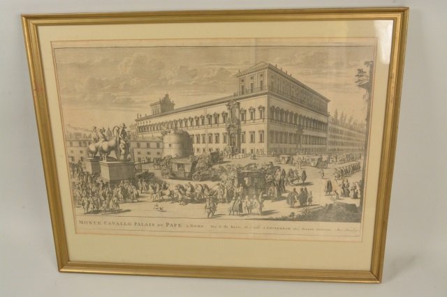 Monte Cavalo Palais Gothic Palace in Europe: Palais, largest Gothic palace in Europe. Numbered LXIV lower right corner of art. Frame measures 25" L x 31.5" W. Print measures 27" L x 18" W. Contact our recommended 3rd party "for profit" shipper P