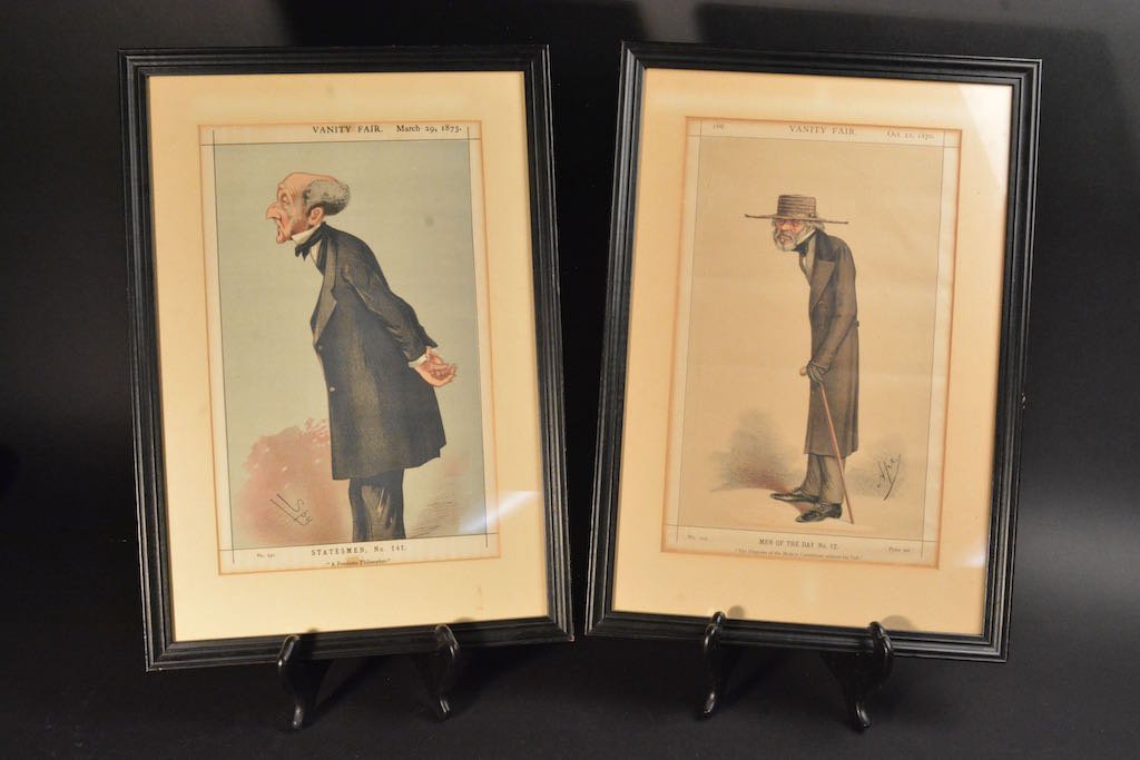 (2) Vanity Fair British Magazine Framed Caricatures (1 of 6)