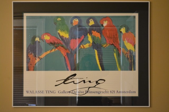 Framed Art Print Walasse Ting Gallery - Parrots (1 of 1)