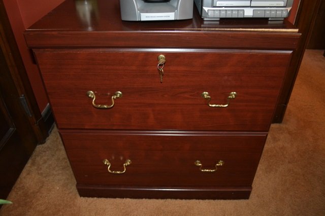 Pair Locking 2-Drawer Filing Cabinets (1 of 2)