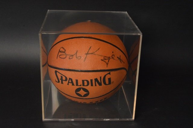 Bob Knight Autographed Spaulding Basketball (1 of 3)