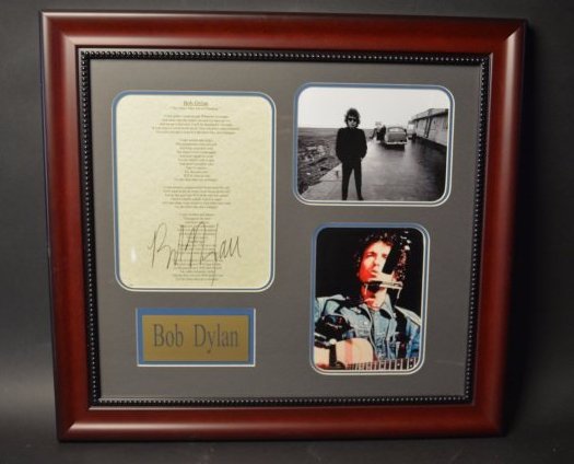 Bob Dylan Autographed Collage (1 of 5)