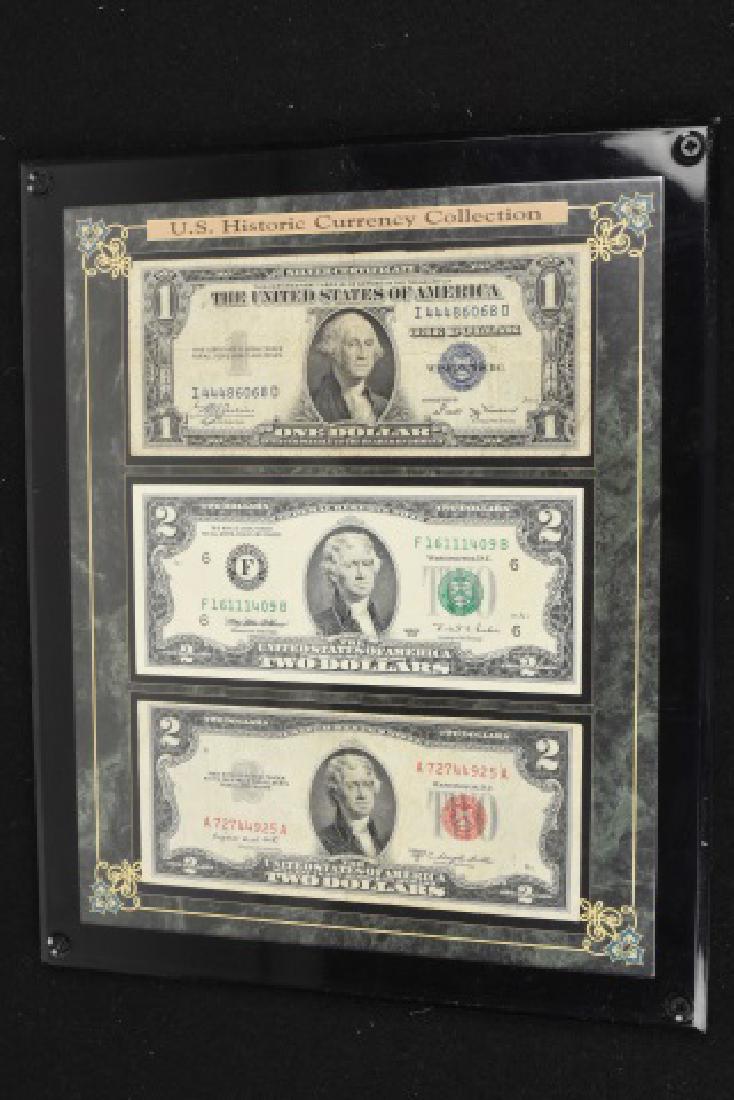 U.S. Historic Currency Collection: U.S. Historic Currency Collection. 1935B silver certificate, 1995 two dollar bill, 1953 B red seal two dollar bill. Contact our recommended 3rd party "for profit" shipper Pak Mail at (260) 637-4809 or