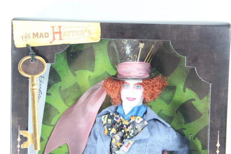 Barbie "Mad Hatter" From Alice in Wonderland: never been opened approx doll size 12"