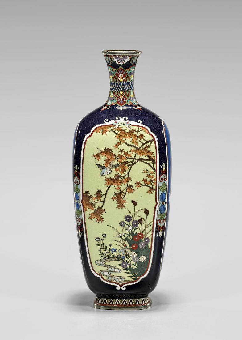 ANTIQUE JAPANESE CLOISONNÉ ENAMEL VASE (1 of 3)