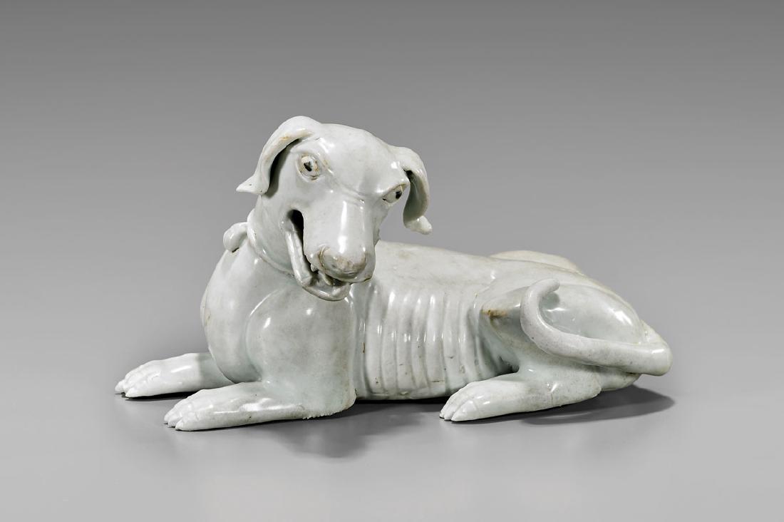 KANGXI PERIOD YINGQING GLAZED DOG (1 of 3)