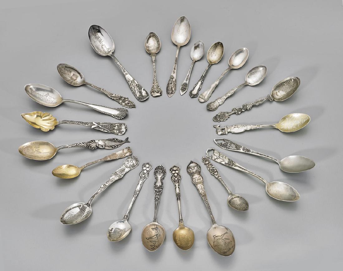 STERLING SILVER SOUVENIR SPOONS: National Parks & (1 of 3)