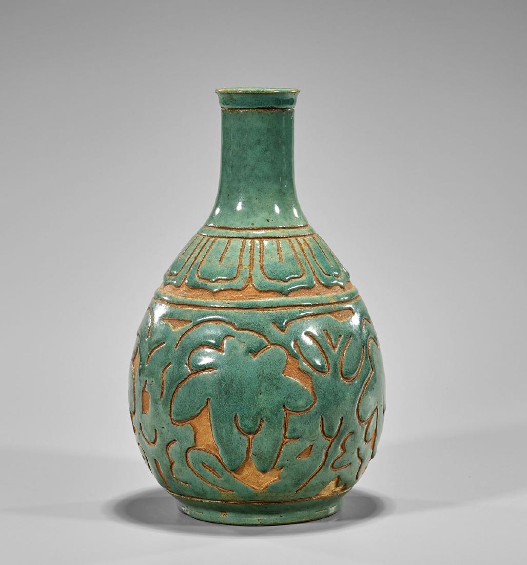Chinese Celadon Glazed Vase (1 of 2)