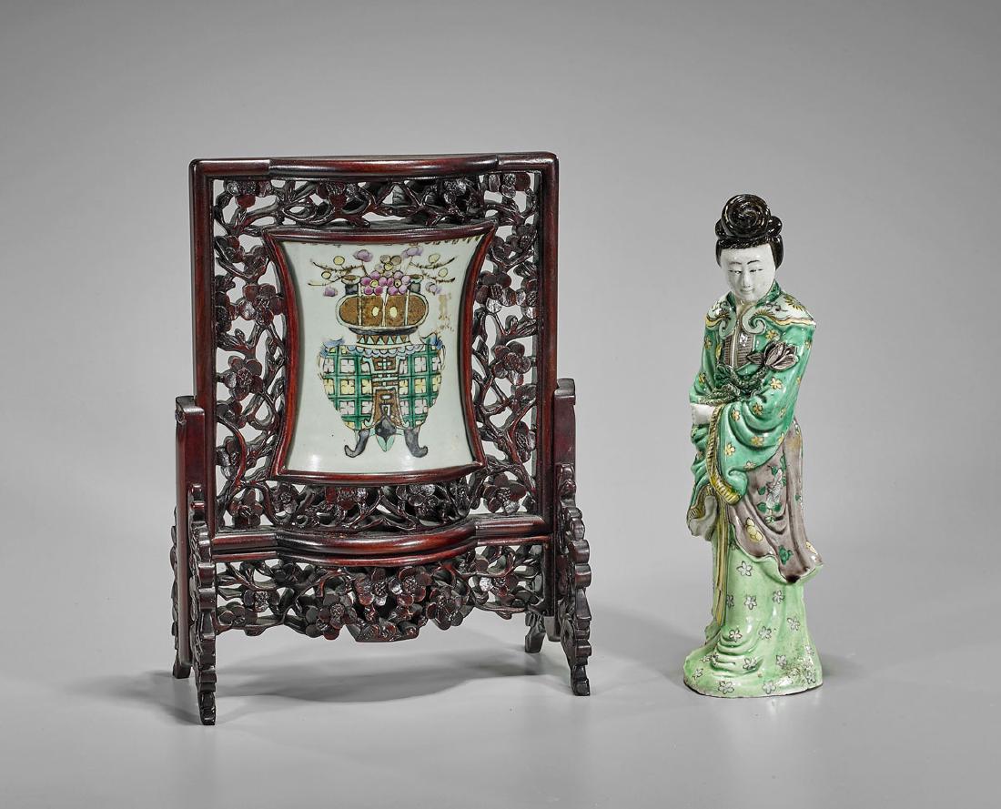 Two Old Chinese Porcelain Items (1 of 1)