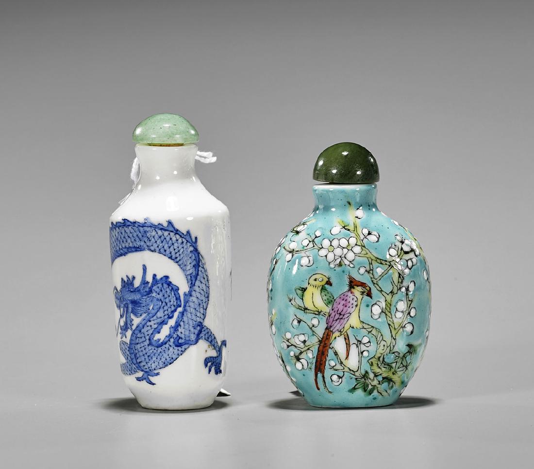 Two Old Porcelain Snuff Bottles (1 of 1)