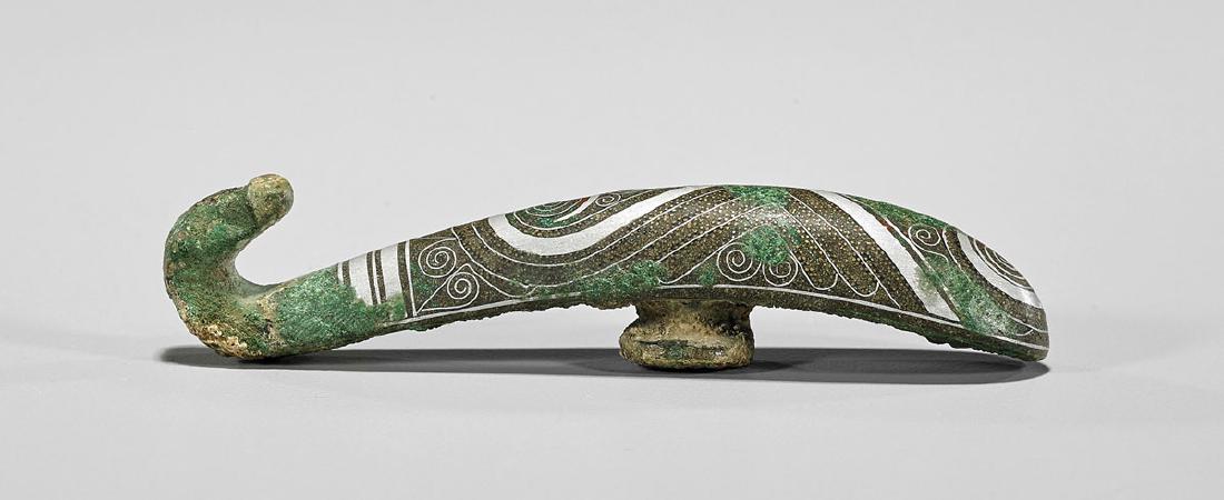 Elaborate Chinese Bronze Belt Hook (1 of 2)