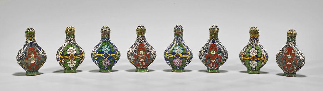 Group of Eight Cloisonne Enamel Snuff Bottles (1 of 1)