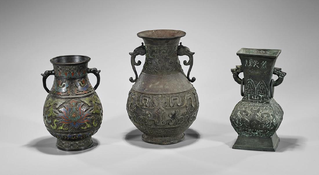 Three Archaic-Style Chinese Bronze Vessels (1 of 2)