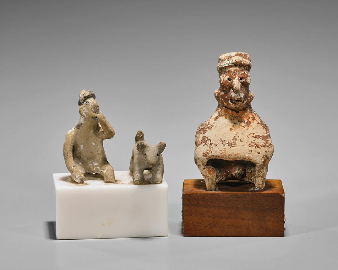 Group of Three Pottery Figures (1 of 1)