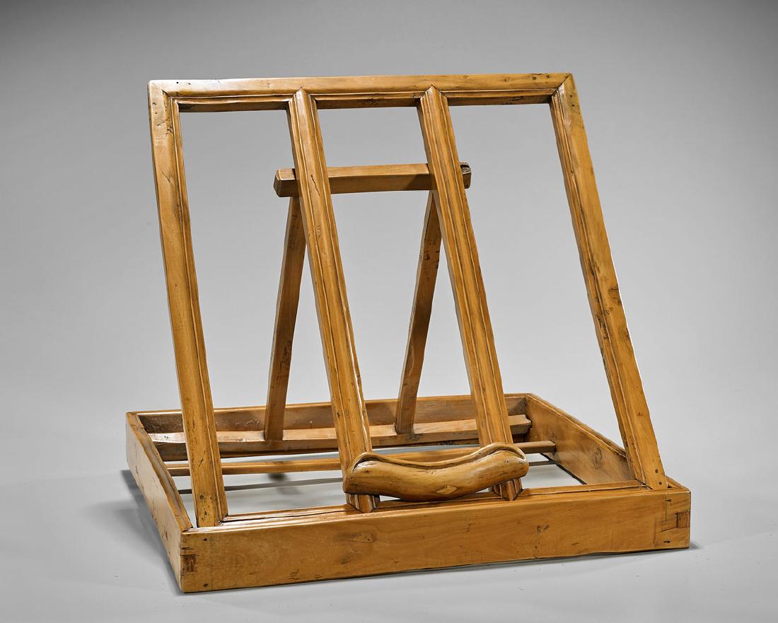 Antique Chinese Folding Wood Stand (1 of 2)