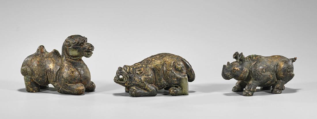 Group of Three Carved Hardstone Animals (1 of 2)