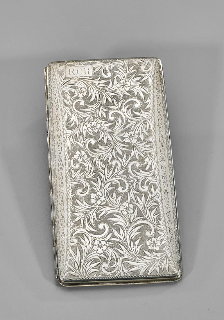 Antique Japanese Sterling Silver Cigarette Case (1 of 2)