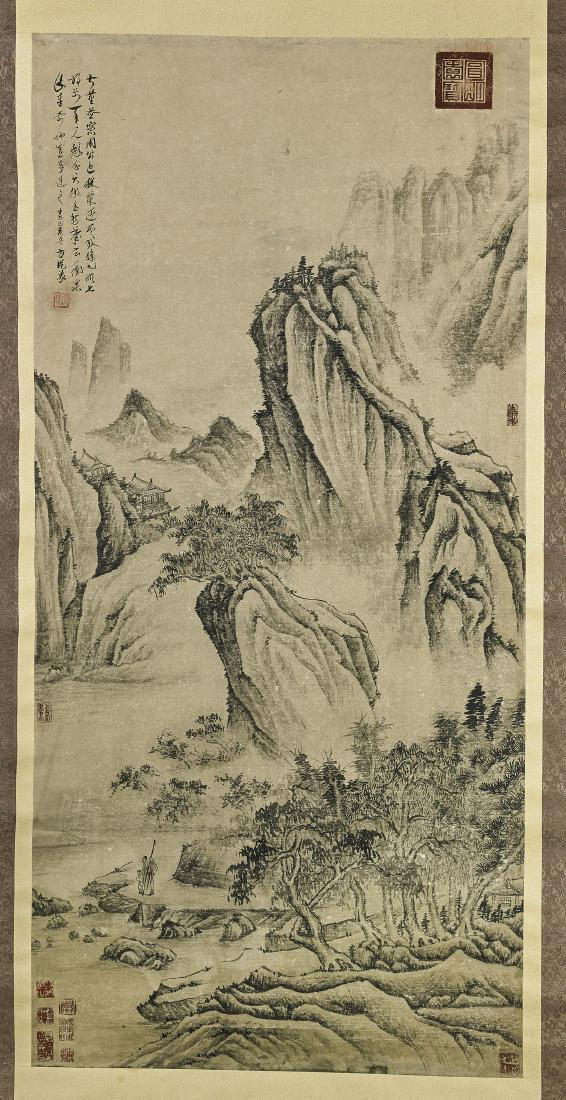 Two Chinese Landscape Scrolls (1 of 4)