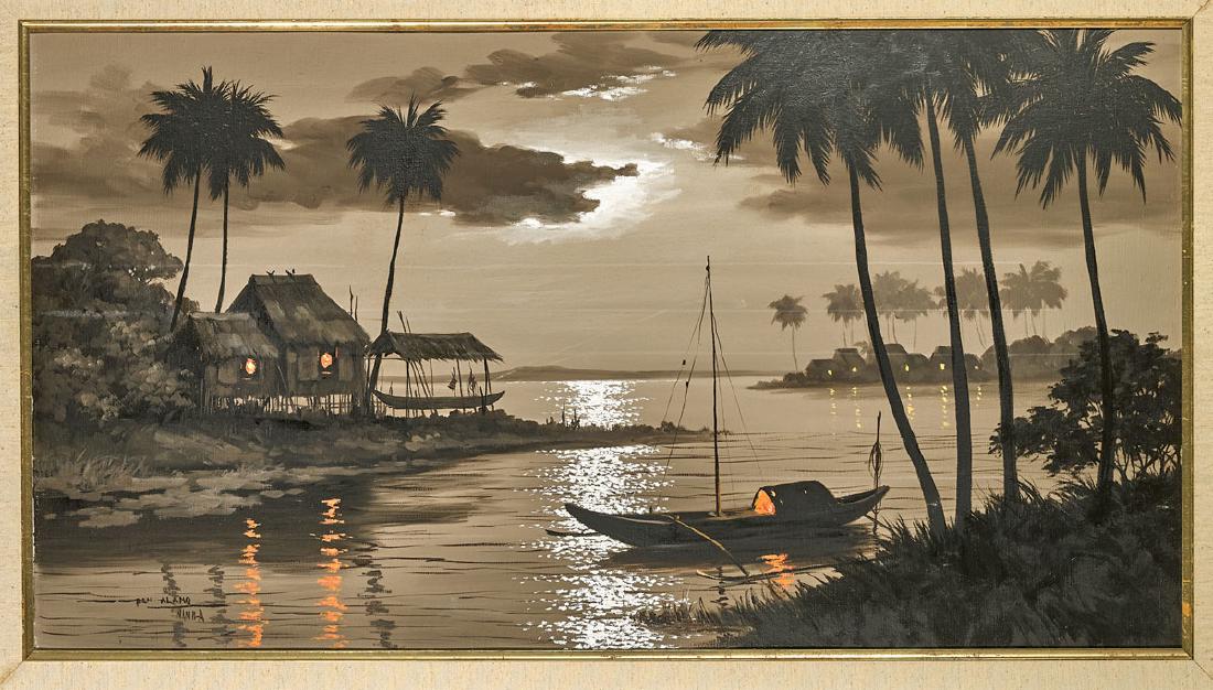 Oil on Canvas Landscape Painting by Ben Alano (1 of 2)