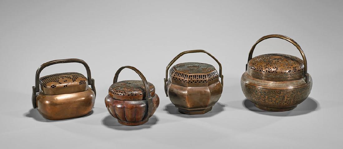 Group of Four Antique Chinese Hand Warmers (1 of 1)