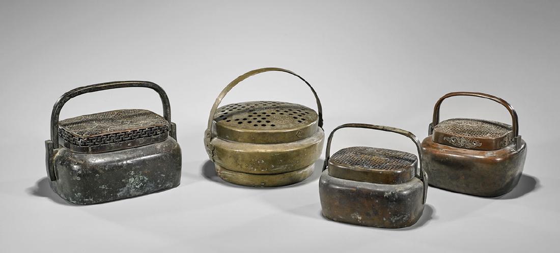 Group of Four Antique Hand Warmers (1 of 1)