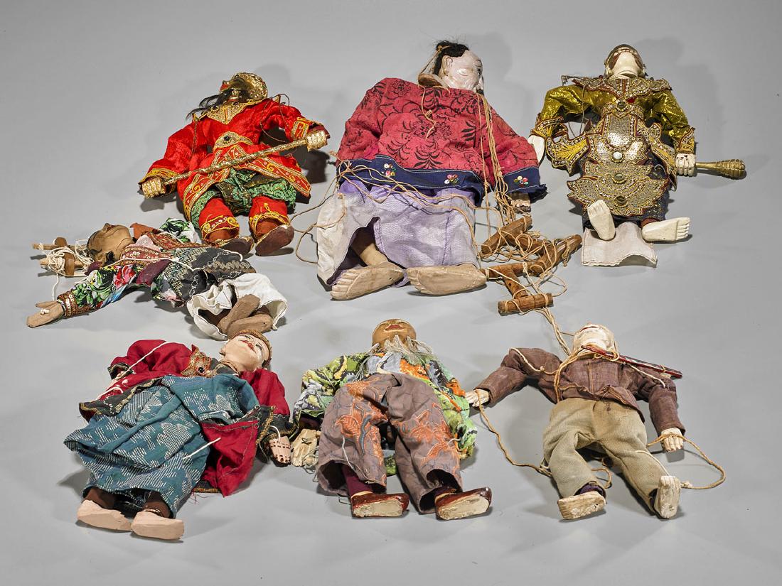 Group of Seven Southeast Asian Marionettes (1 of 1)