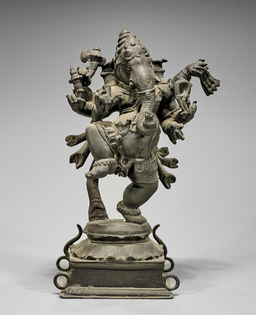 Old Indian Bronze Figure of Ganesha (1 of 1)