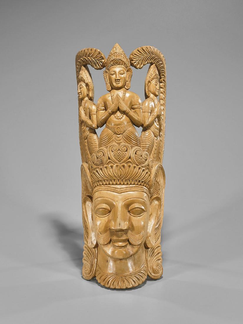 Southeast Asian Wood Mask Carving (1 of 1)