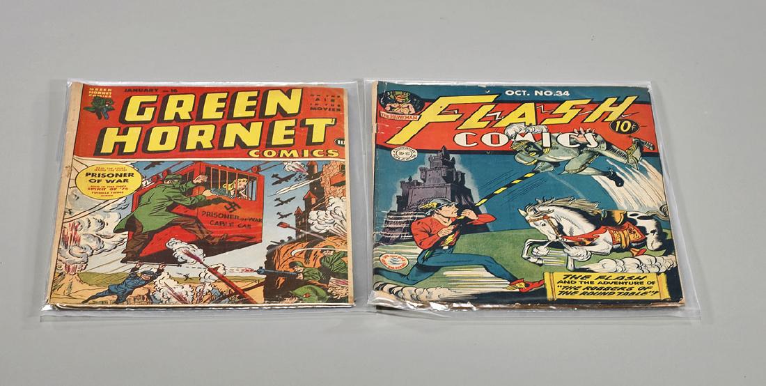 Two Golden Age 1940s Comics: Flash No. 34 & Green (1 of 1)