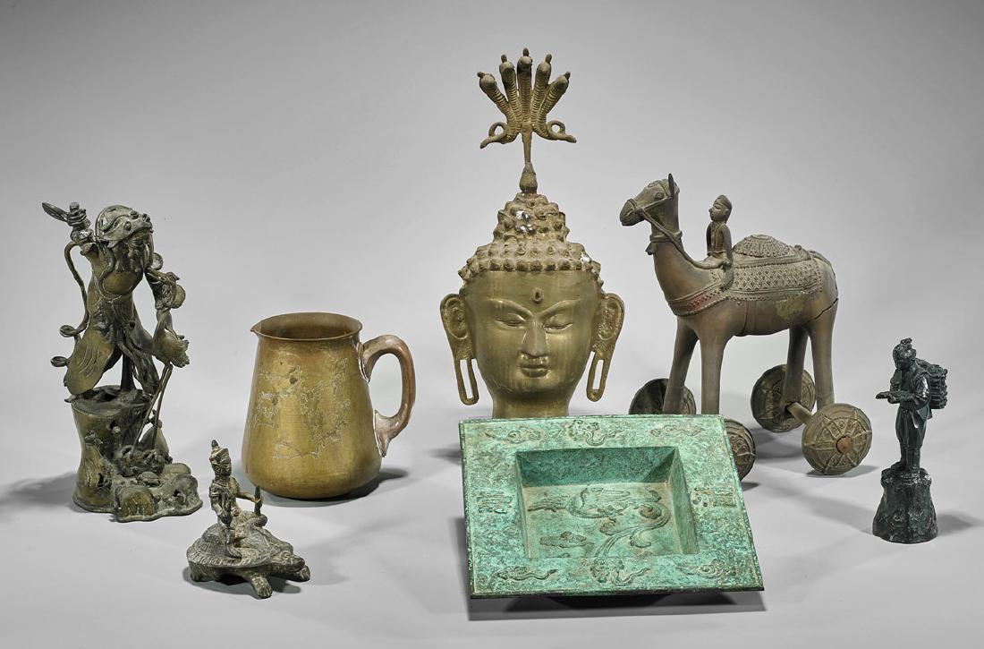 Group of East and Southeast Asian Metalwork Pieces (1 of 1)