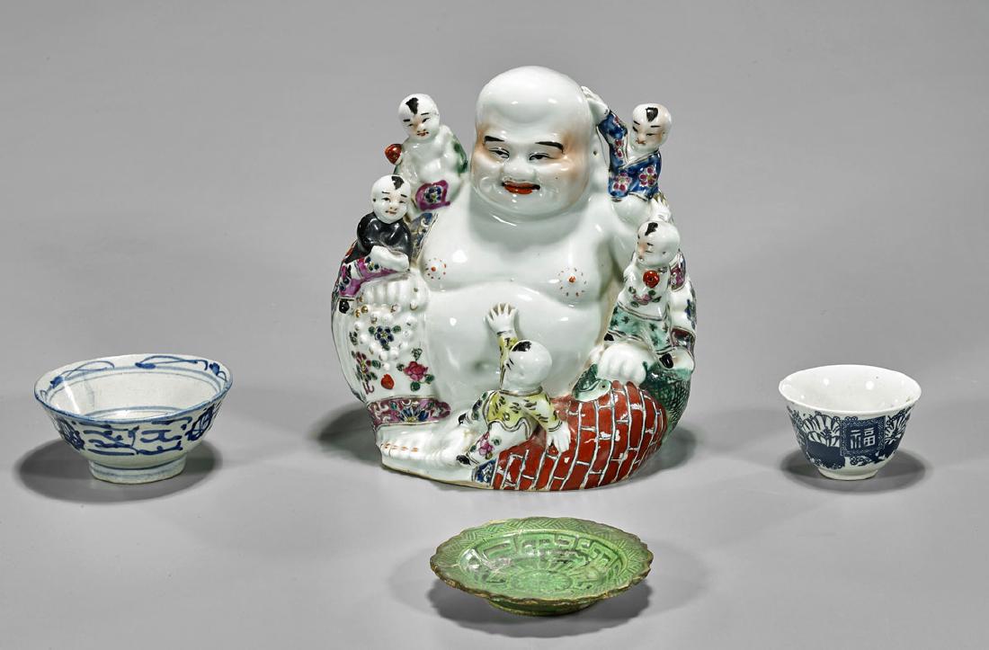 Group of Four Old & Antique Chinese Ceramics (1 of 1)