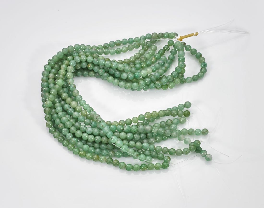 Group of Jadeite or Hardstone Bead Necklaces (1 of 1)