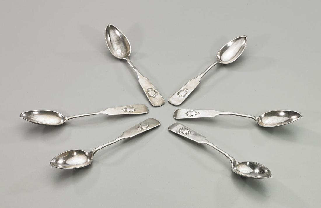 Set of Six Antique Polish Silver Spoons (1 of 2)