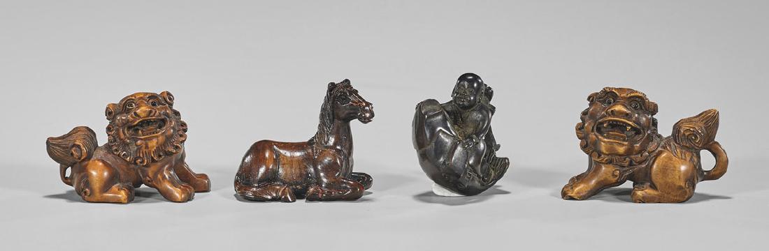 Four Various Japanese Netsuke (1 of 2)