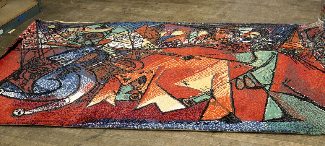Picasso-Style Wool Rug (1 of 2)